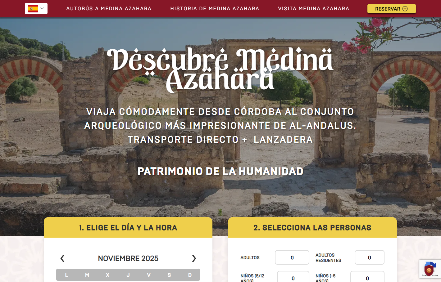 AUTOBÚS MEDINA AZAHARA - Sistema de Reservas Turísticas